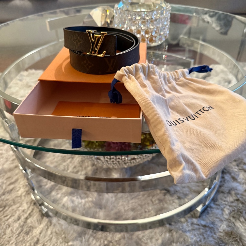 Louis Vuitton Iconic Reversible Calf Leather Belt 90